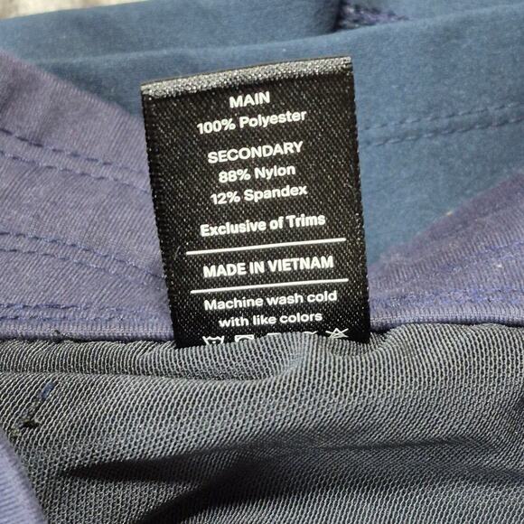 Public Rec Flex Shorts 38 Navy Blue Drawstring Athletic Zip Pocket Active Sporty - Picture 5 of 9